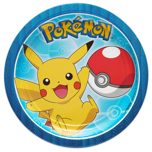 Pokemon Classic 7" Cake Plates - 8ct