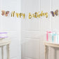 Butterfly Shimmer "Happy Birthday" Banner - 8.3" x 7ft