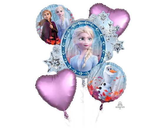 Disney Frozen II Balloon Bouquet with 5 Foil Balloons