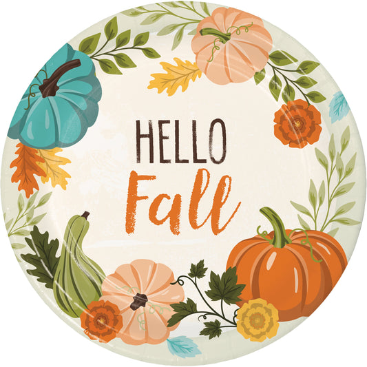 Hello Fall Dinner Plates - 8ct