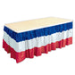 Red White & Blue Patriotic Plastic Table Skirting