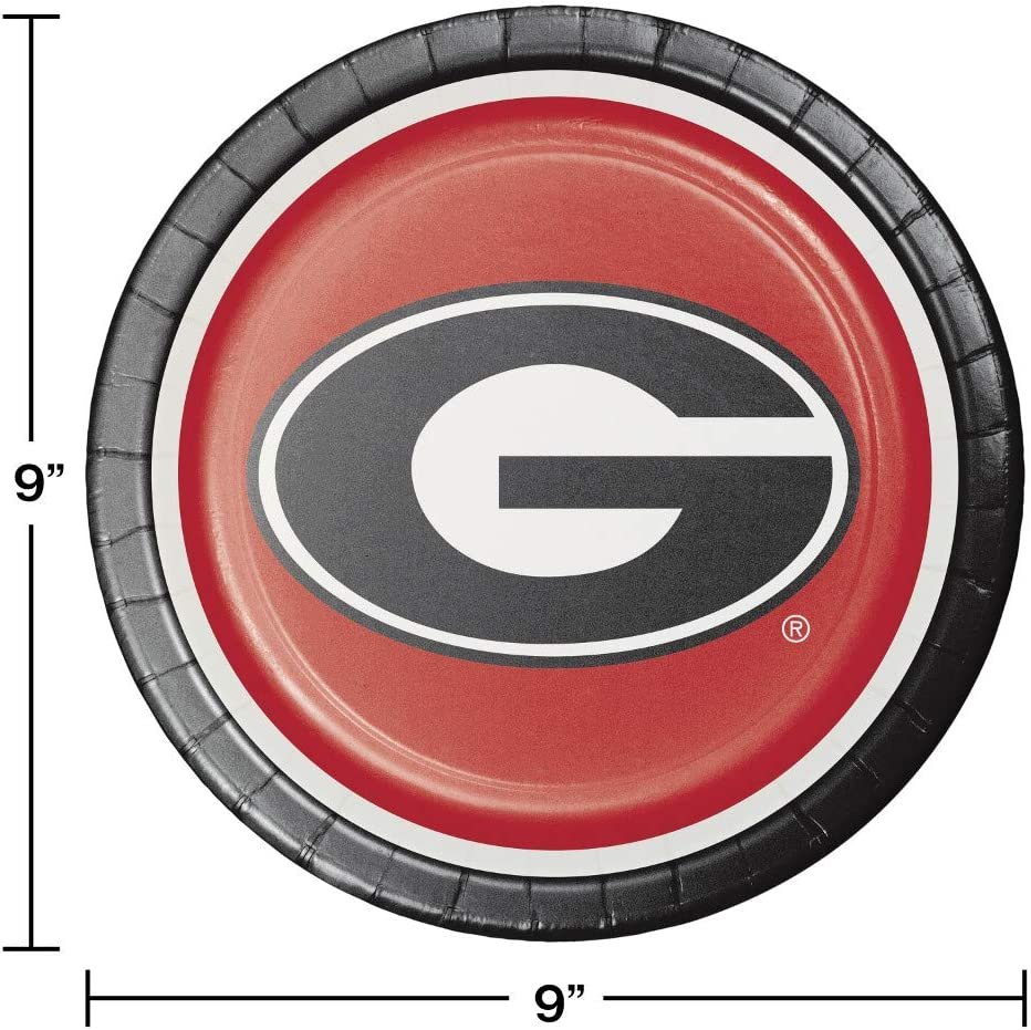 University of Georgia Dinner Plates - 24ct