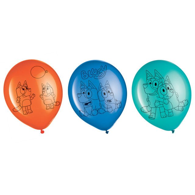 Bluey 12" Latex Balloons - 6ct