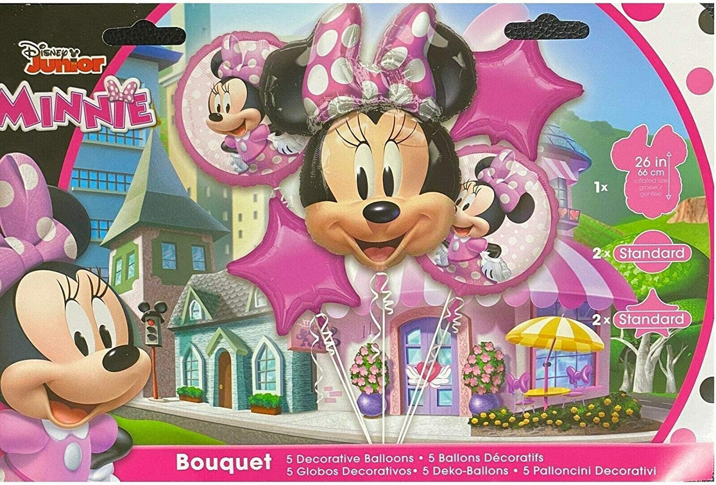 Minnie Mouse Forever Balloon Bouquet with 26" Minnie Mouse Balloon