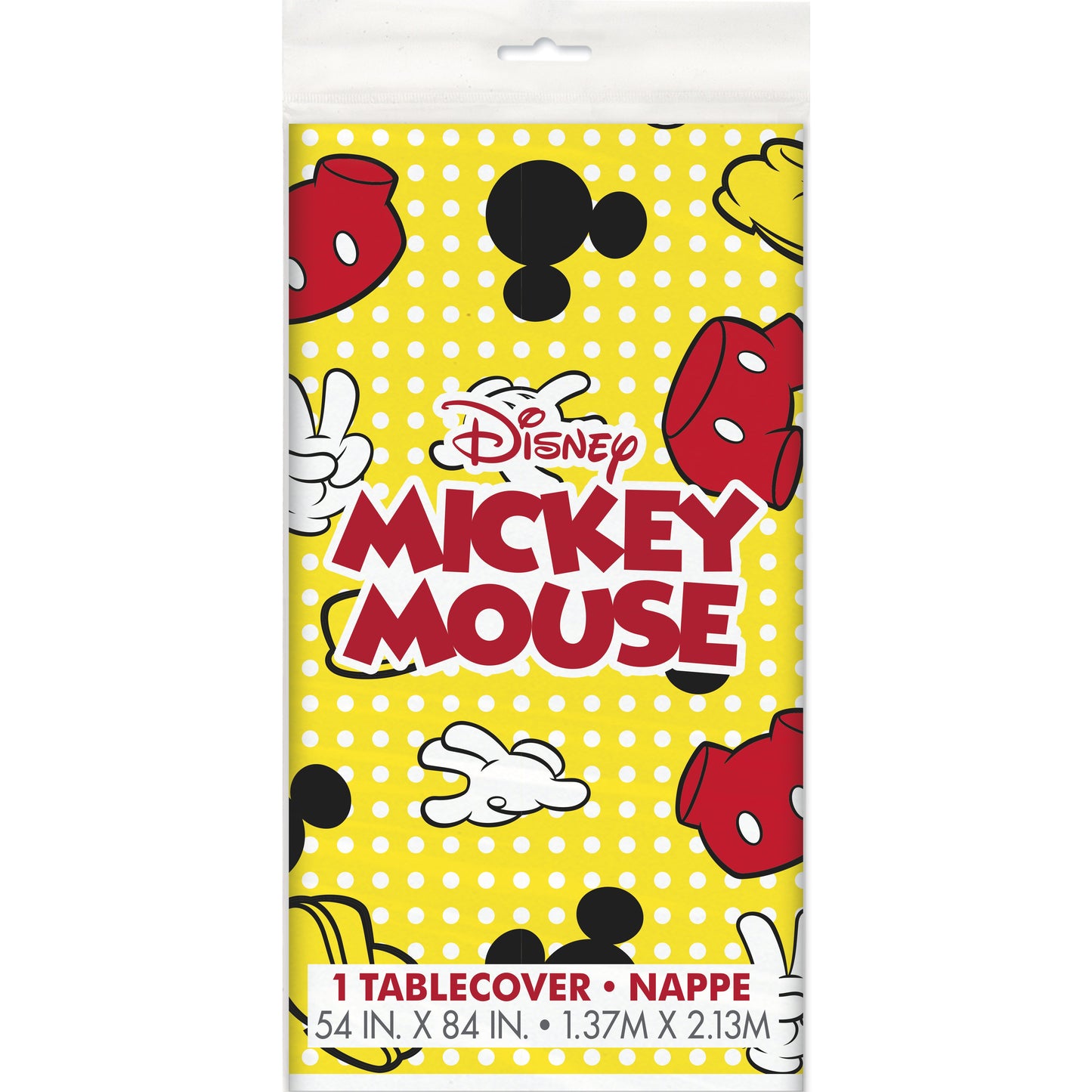 Mickey Mouse Rectangular Plastic Table Cover  - 54" x 84"