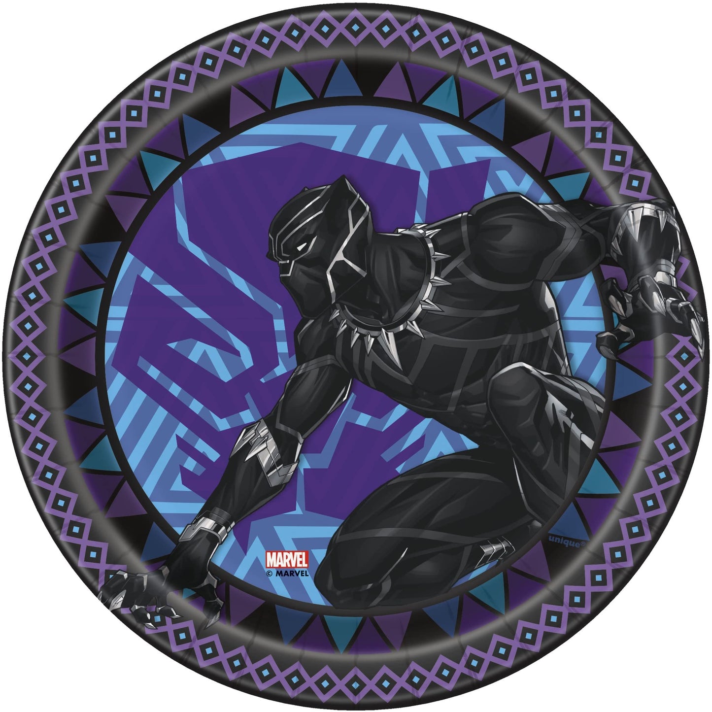 Black Panther Wakanda 7" Dessert Plates - 8ct