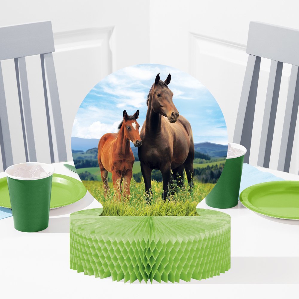 Horse and Pony Wild Horse Centerpiece - 1ct