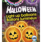 Pumpkin Light Up 9" Balloons - 3ct