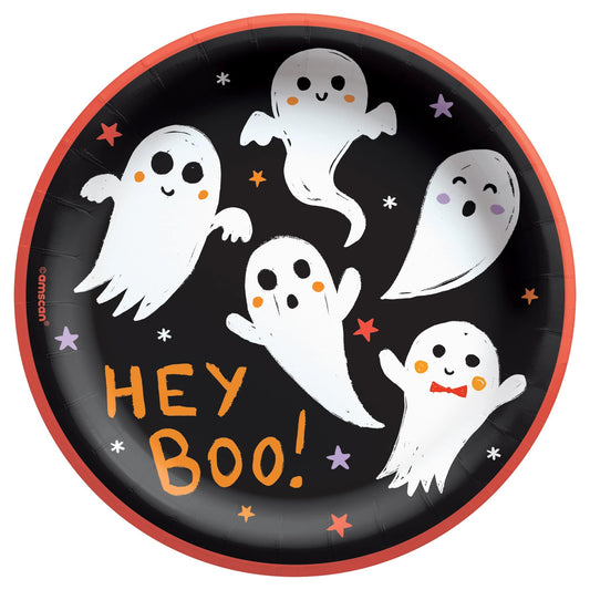 Halloween Spooky Friends 6.75" Round Plates - 50ct