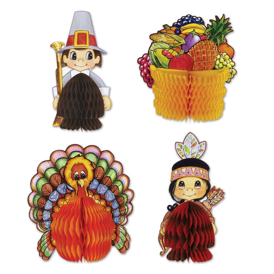 Thanksgiving Mini Centerpieces - 4ct